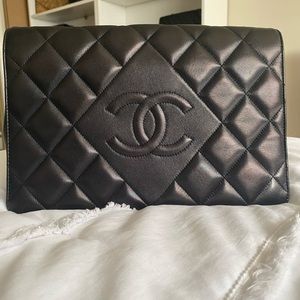 Chanel CC diamond flap bag